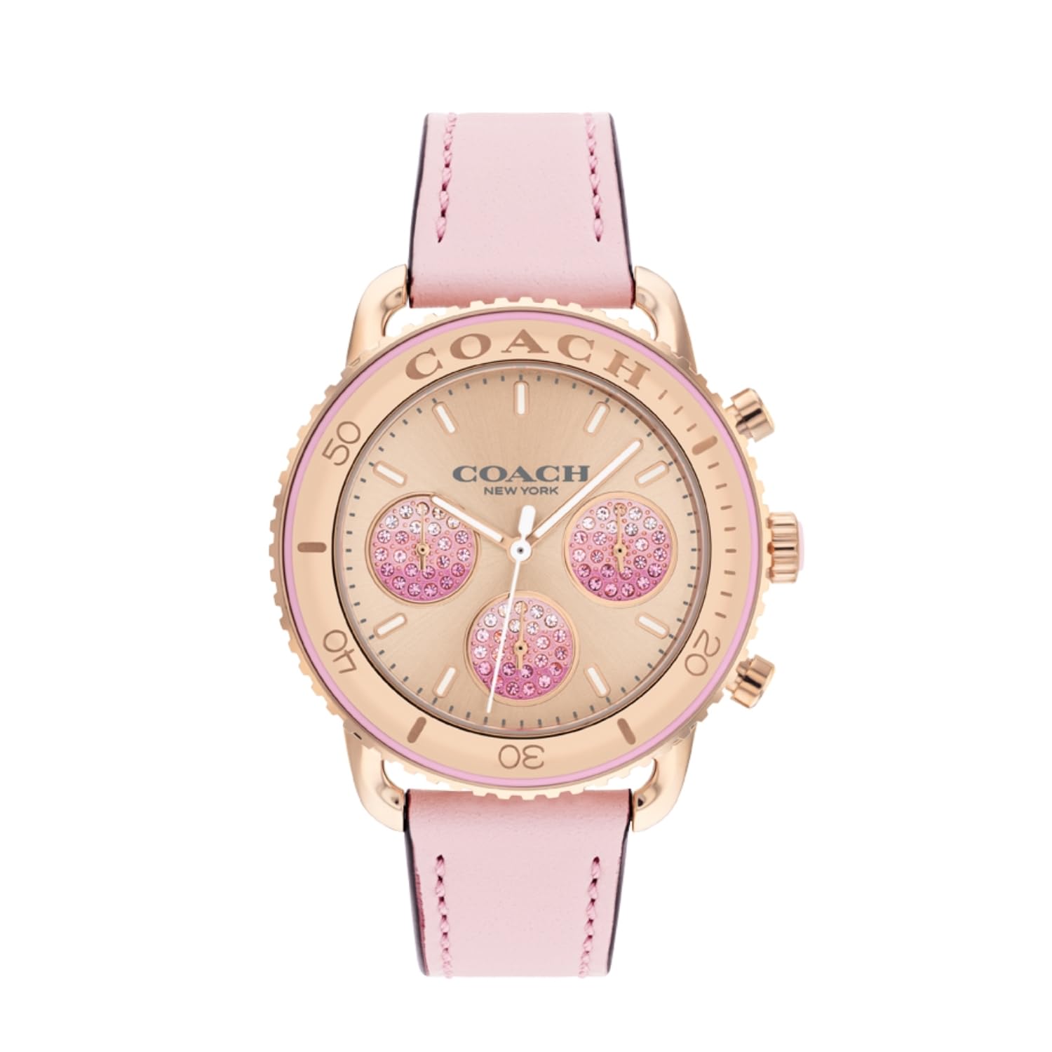 Buy Coach Cruiser Qtz Fashion Chrono Rose Gold Round Dial Women's Buy Coach Cruiser Qtz Fashion Chrono Rose Gold Round Dial Women's
